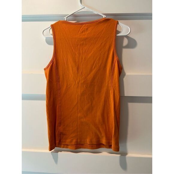 Elliott Lauren orange tank with button front - Picture 4 of 6